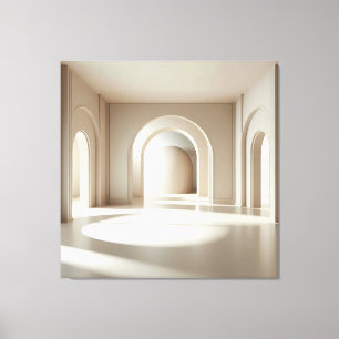 Symmetric Arch Cylinder Leinwanddruck