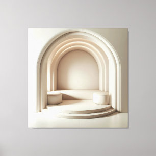 Symmetric Arch Stairway Leinwanddruck
