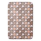 Symmetric Brown Pentagons mit gestrichelten Grenze Badematte (Vorderseite Vertikal)