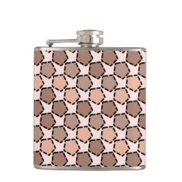 Symmetric Brown Pentagons mit gestrichelten Grenze Flachmann