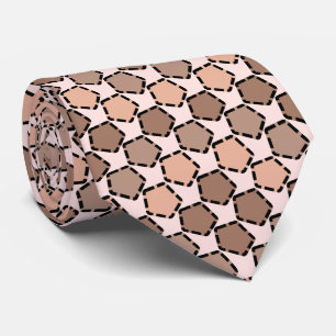 Symmetric Brown Pentagons mit gestrichelten Grenze Krawatte