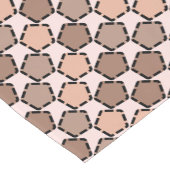 Symmetric Brown Pentagons mit gestrichelten Grenze Kurzer Tischläufer (Ecke)
