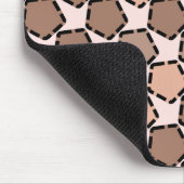 Symmetric Brown Pentagons mit gestrichelten Grenze Mousepad (Ecke)