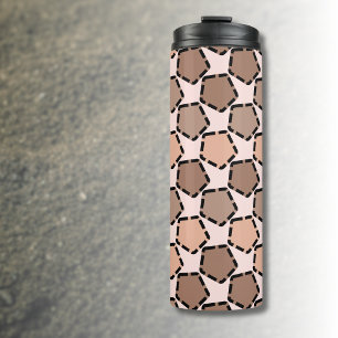 Symmetric Brown Pentagons mit gestrichelten Grenze Thermosbecher