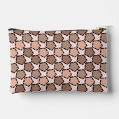 Symmetric Brown Pentagons mit gestrichelten Grenze Zubehörtasche (Rückseite)