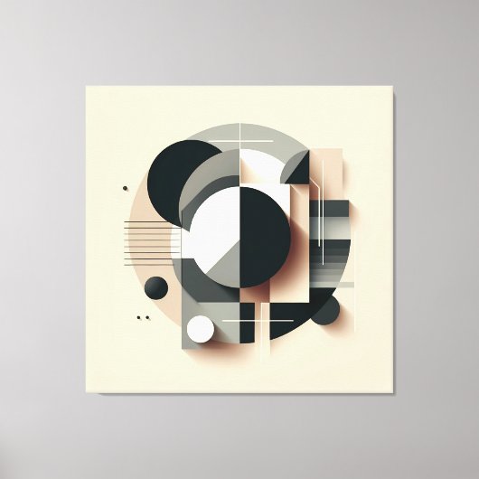 Symmetric Dimensional Geometry Leinwanddruck (Vorderseite)