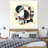 Symmetric Dimensional Geometry Leinwanddruck (Insitu (Schlafzimmer))
