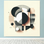 Symmetric Dimensional Geometry Leinwanddruck (Insitu (Holzboden))