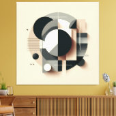 Symmetric Dimensional Geometry Leinwanddruck (Insitu (Wohnzimmer))