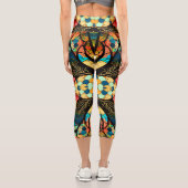 SYMMETRIC FOREST JAPANESE ART STYLE CAPRI LEGGINGS (Rückseite)