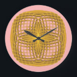 Symmetric Pattern Große Wanduhr<br><div class="desc">Bild von Created by Gagik Sargsyan,  in dem Apophysis-Programm 7x. Customize your own wall clock.</div>