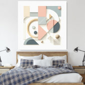 Symmetric Shape Ensemble Leinwanddruck (Insitu (Schlafzimmer))