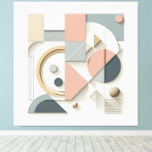 Symmetric Shape Ensemble Leinwanddruck (Insitu (Holzboden))