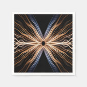 Symmetrical Burst of Energy Light Design Serviette (Vorderseite)