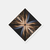 Symmetrical Burst of Energy Light Design Serviette (Ecke)