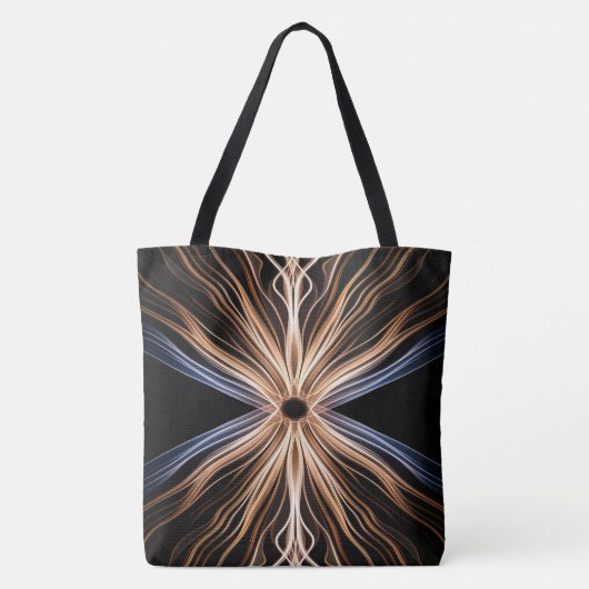 Symmetrical Burst of Light On Black Tasche (Rückseite)