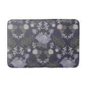Symmetrical dark purple floral pattern badematte (Vorderseite)
