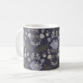 Symmetrical dark purple floral pattern kaffeetasse (Vorderseite Links)