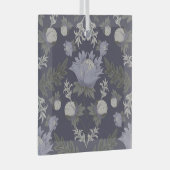 Symmetrical dark purple floral pattern ornament aus glas (Vorderseite Rechts)