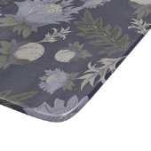 Symmetrical dark purple floral pattern schneidebrett (Ecke)