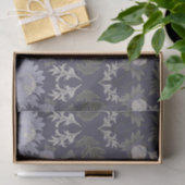Symmetrical dark purple floral pattern seidenpapier (Geschenk)