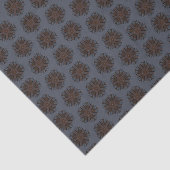 Symmetrical Line Drawing Mechanical Floral Style Seidenpapier (Ausschnitt)