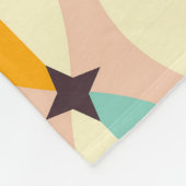 Symmetrical retro pattern with interlocking teal fleecedecke (Ecke)