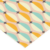 Symmetrical retro pattern with interlocking teal kurzer tischläufer (Ecke)