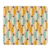 Symmetrical retro pattern with interlocking teal schneidebrett (Vorderseite)