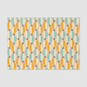 Symmetrical retro pattern with interlocking teal seidenpapier (Vorderseite)