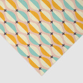 Symmetrical retro pattern with interlocking teal seidenpapier (Ausschnitt)