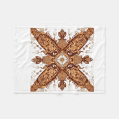 Symmetrical Tech Totem Fleecedecke (Vorderseite (Horizontal))