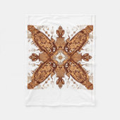 Symmetrical Tech Totem Fleecedecke (Vorderseite)