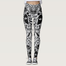 Symmetrie auf Doodle Athleisure Leggings