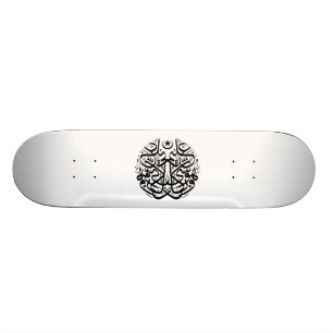 Symmetrie in arabischer thuluth Kalligraphie Skateboard