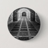 Symmetrie in Schwarz/Weiß Button (Vorderseite)