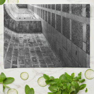 Symmetrie in Schwarz/Weiß Geschirrtuch