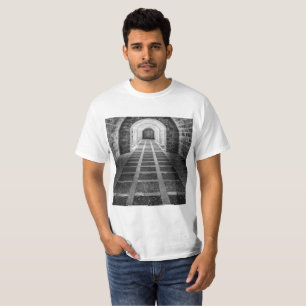 Symmetrie in Schwarz/Weiß T-Shirt