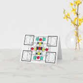 Symmetrie Karte (Gelbe Blume)