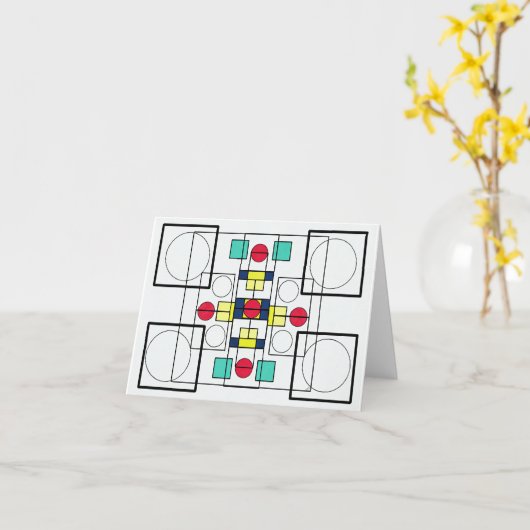 Symmetrie Karte (Gelbe Blume)