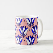 Symmetrie: Vintages Muster Kaffeetasse (VorderseiteRechts)