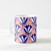 Symmetrie: Vintages Muster Kaffeetasse (Vorderseite Links)