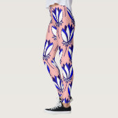 Symmetrie: Vintages Muster Leggings (Links)