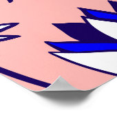 Symmetrie: Vintages Muster Poster (Ecke)