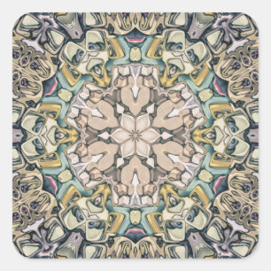 Symmetrie von Formen Quadratischer Aufkleber