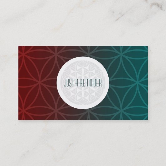 Symmetrieverabredungs-Erinnerung Terminkarte (Vorderseite)