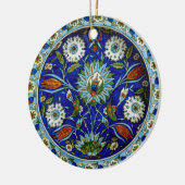 Symmetrisch Türkisch Iznik Tulip Motif Weihnachten Keramik Ornament (Links)