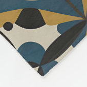 Symmetrische Abstrakte Kunst mit fett geometrisch Fleecedecke (Ecke)