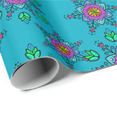 Symmetrische Designs Geschenkpapier (Rolleneckpunkt)