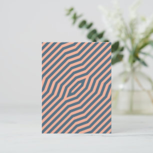 Symmetrische diagonale Streifen Hintergrund 10 Feiertagspostkarte